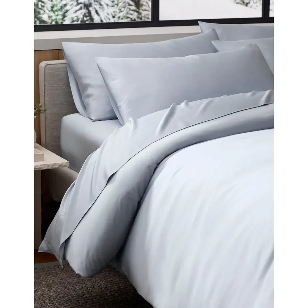 Cozy Earth Bamboo Duvet Cover Queen Shore Blue NWOT